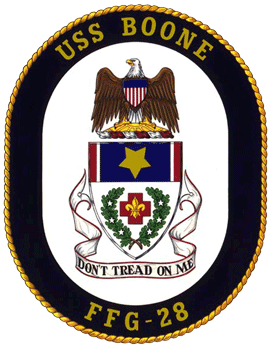 Order USS Boone FFG 28 US Navy Ship Crest Gear