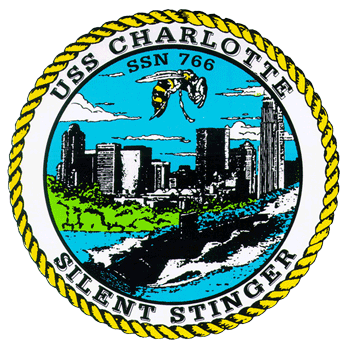 USS Charlotte SSN 766 US Navy Ship Crest