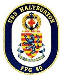 USS Halyburton FFG-40 US Navy Ship Crest