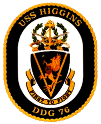 USS Higgins DDG-76 US Navy Ship Crest