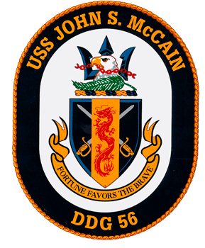 USS John McCain DDG-56 US Navy Ship Crest