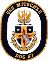 USS Mitscher DDG-57 US Navy Ship Crest