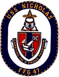 USS Nicholas FFG-47 US Navy Crest