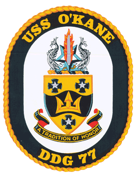 USS OKane DDG 77 US Navy Ship Crest