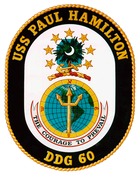 USS Paul Hamilton DDG 60 US Navy Ship Crest