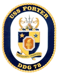 USS Porter DDG-78 US Navy Ship Crest