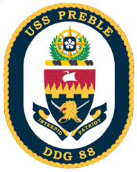 USS Preble DDG-88 US Navy Ship Crest