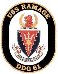 USS Ramage DDG-61 US Navy Ship Crest