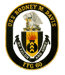 USS Rodney M. Davis FFG-60 US Navy Ship Crest