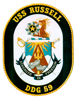 USS Russell DDG-59 US Navy Crest