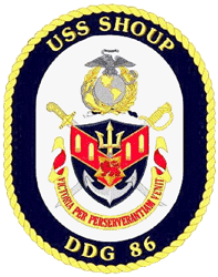 USS Shoup DDG-86 US Navy Ship Crest