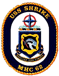 USS Shrike MHC-62 US Navy Ship Crest