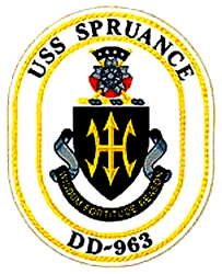 USS Spruance DD-963 US Navy Ship Crest